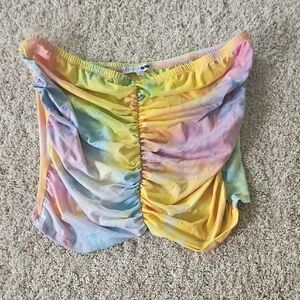 Fashion Nova Tie-Dye Crop Top Super Soft